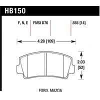 79-84 Mazda B2000 / 70-74 RX-2 / 74-78 RX-4 / 79-85 RX-7 Blue 9012 Front Race Brake Pads
