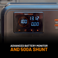 Premium GoFurther Dual Battery System With iTECHDCDC40 Battery Charger and iTECH120X PRO Lithium Battery with Bluetooth