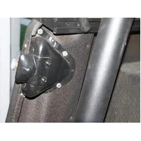 Jeep CJ/YJ Interior Door Latch Brackets Pair 81-95 CJ and Wrangler YJ Powdercoat Black