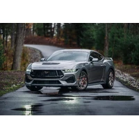 2024+ Ford Mustang 5.0L T304 SS 3in Cat-Back Exhaust w/ Quad Carbon Fiber Tips (Valve Delete)