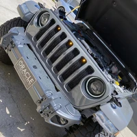 Pre-Runner Style LED Grille Kit for Jeep Wrangler JL - Amber
