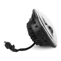 97-18 Jeep Wrangler TJ/JK Axial Halo Headlights w/ DRL Amber Signals- Black Hsng (Clear Lens)