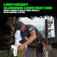 6In Heavy Duty Drop Hitch - 2In (Black)