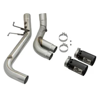 Victory Series 4in 409-SS DPF-Back Exhaust w/ Dual Black Tips 2017 GM Duramax V8-6.6L(td) L5P