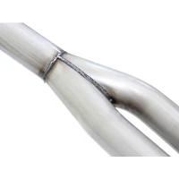 Rebel Series Cat-Back 2.5in Dual Center Exit SS Exhaust w/ Black Tips V6 (Wrangler 07-14)