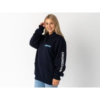 Superior Unisex Hoodie Navy with Sleeve Logo (Each) 2XL
