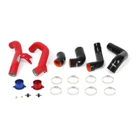 Performance Intercooler Kit (Civic 1.5T 2016+) Black Core, Wrinkle Red Piping