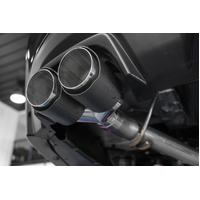 3" Cat Back Dual Split Rear Exit Race Version (WRX/STI 15-21) - T304 Stainless Steel