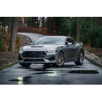 2024+ Ford Mustang 5.0L T304 SS 3in Cat-Back Exhaust w/ Quad Carbon Fiber Tips (Valve Delete)
