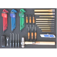 Sumo Series Power Hutch Tool Kit Combo - 550pc - Metric & SAE - Black/Crome