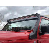 18-20 Jeep Wrangler JL/JLU/Gladiator JT XE Windshield Light Bar Mount - 50in Single Row