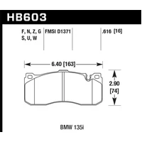 BMW 135i HP+ Street Front Brake Pads