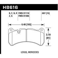 13-14 Ford Mustang GT500 HPS 5.0 Street Front Brake Pads