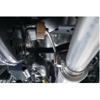 2017+ Ford F-250/350 Crew Cab 6.2L/7.3L Cat Back Single Side Black Finish