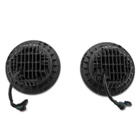 97-18 Jeep Wrangler TJ/JK Axial Halo Headlights w/ DRL Amber Signals- Black Hsng (Clear Lens)