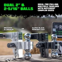 6In Heavy Duty Drop Hitch - 2In (Black)