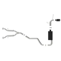 Large Bore HD 3in 304 SS Cat-Back Exhaust w/ Black Tips (Grand Cherokee 14-19)