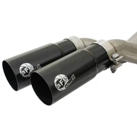 Rebel Series Exhaust SS Front Side Exit CB w/ Black Tips Ecoboost (F150 10-14)