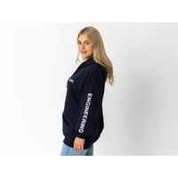Superior Unisex Hoodie Navy with Sleeve Logo (Each) 2XL