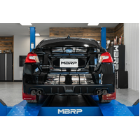 3" Cat Back Dual Split Rear Exit Race Version (WRX/STI 15-21) - T304 Stainless Steel