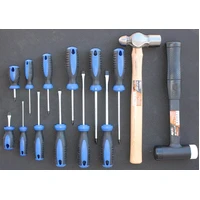 Sumo Series Power Hutch Tool Kit Combo - 550pc - Metric & SAE - Black/Crome