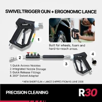 R30 Wall-Mounted Pressure Washer 2600 PSI with 30m Retractable Hose