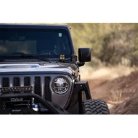 A-Pillar Dual Pod Light Mounts For 18-22 Jeep Wrangler JL 20-22 Gladiator