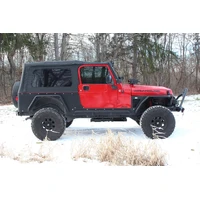 Jeep TJ Tube Fenders Rear 3 Inch Flare 97-06 Wrangler TJ Steel Black Textured Powdercoat