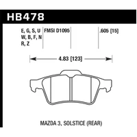 2007-2010 Chevrolet Cobalt SS (With Brembo Brakes) HPS 5.0 Rear Brake Pads