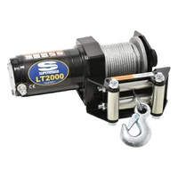 2000 LBS 12V DC 5/32in x 49ft Steel Rope LT2000 Winch