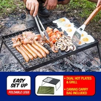Camp Fire BBQ Plate