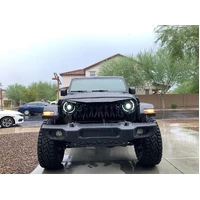 Oculus Bi-LED Projector Headlights for Jeep JL/Gladiator JT - Matte Blk - 5500K