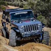 18-20 Jeep Wrangler JL 2dr LED Hood Scoops - Textured Black