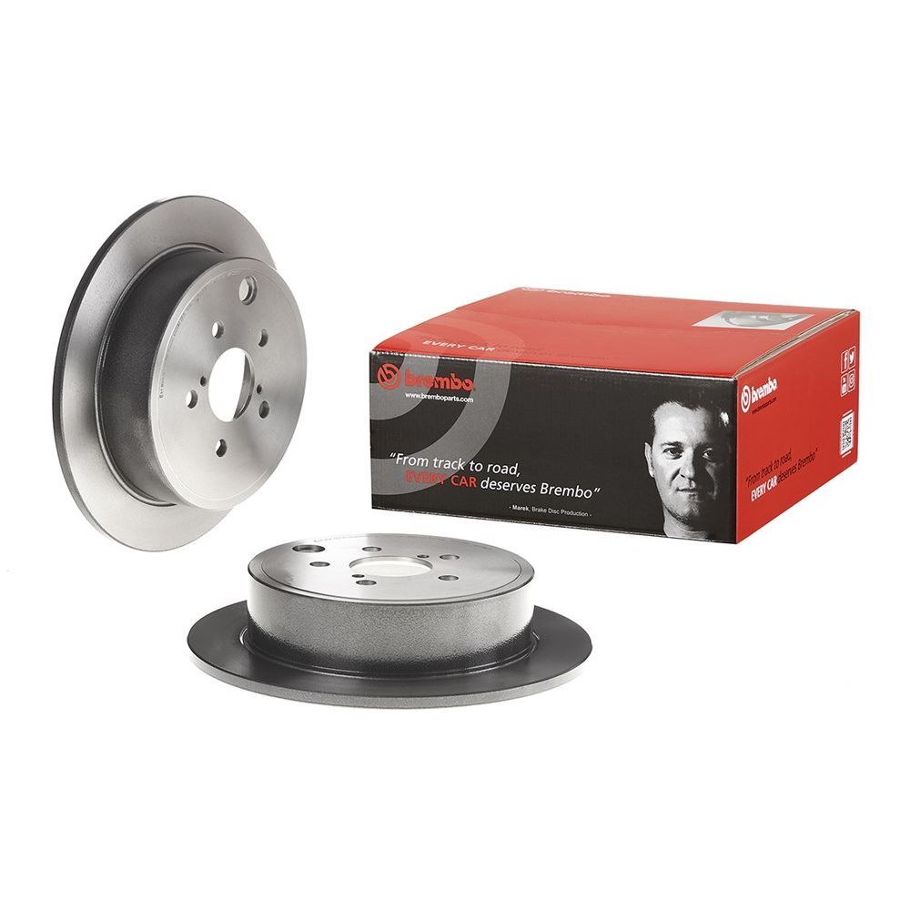 Brembo Premium UV Coated Brake Rotors 08.C252.11 Rotor, Brembo, Solid, Solid Surface, 11.26 in. Diameter, Iron, UV-Coated, Subaru, Each thumbnail 7