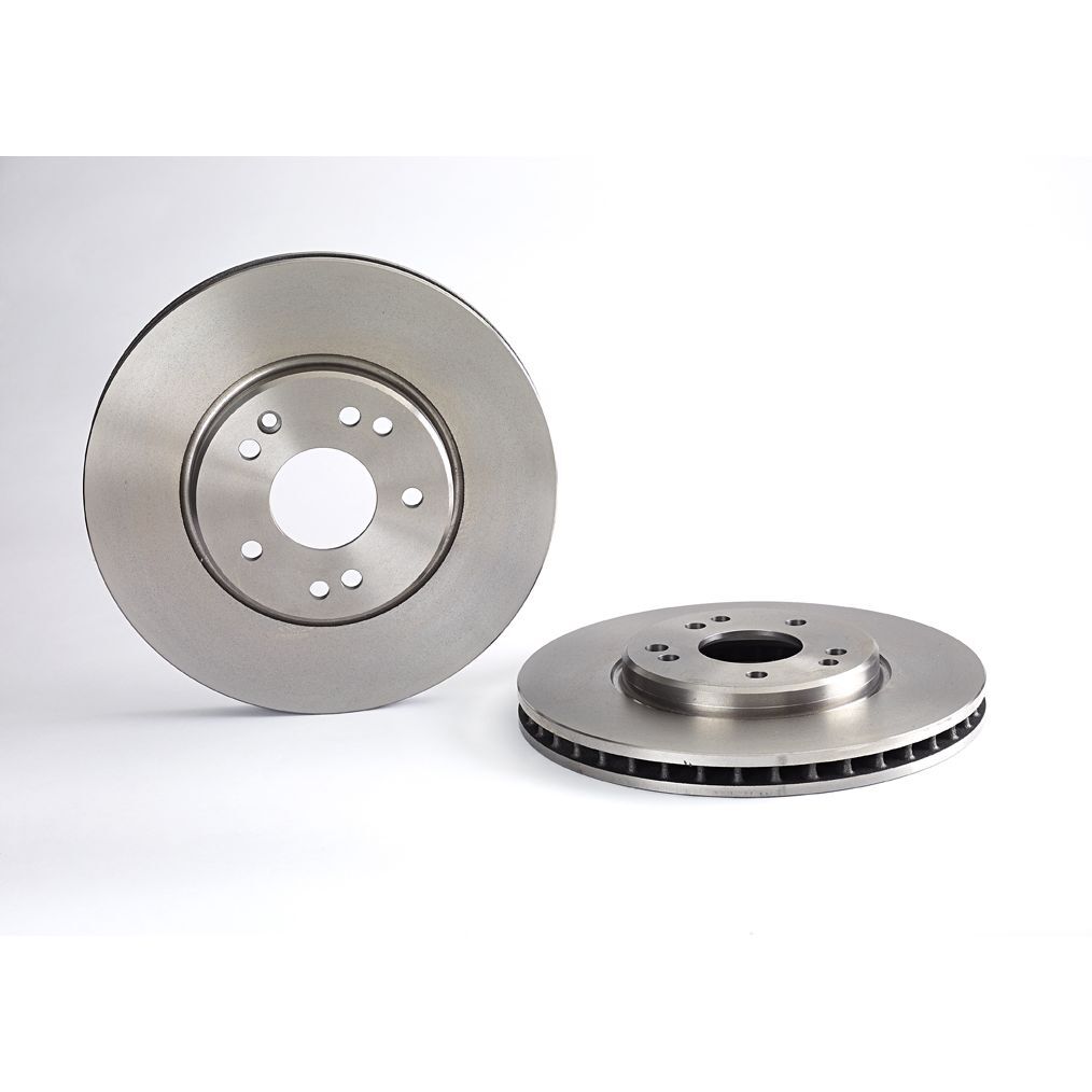 Brembo Premium UV Coated Brake Rotors 09.5373.20 Rotor, Brembo, Vented, Solid Surface, 11.81 in. Diameter, Iron, UV-Coated, Mercedes-Benz, Each