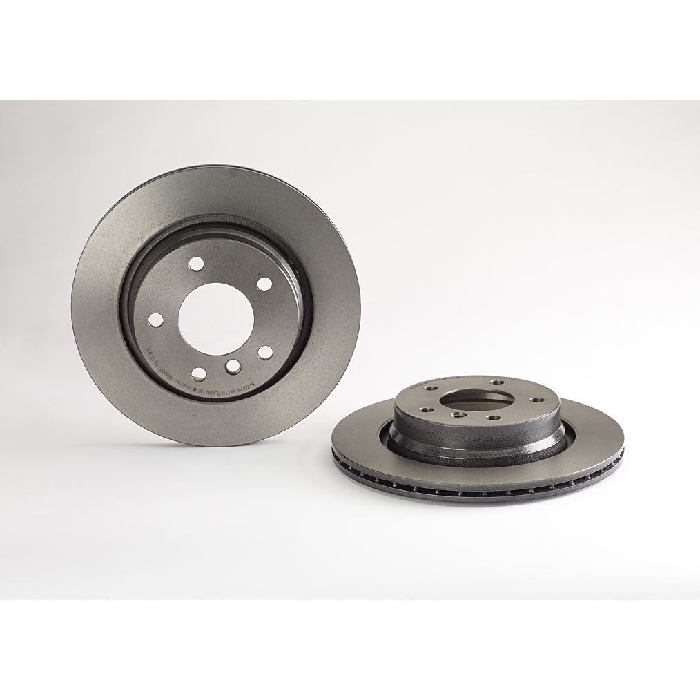 Brembo Premium UV Coated Brake Rotors 09.7702.11 Rotor, Brembo, Vented, Solid Surface, 11.58 in. Diameter, Iron, UV-Coated, BMW, Each