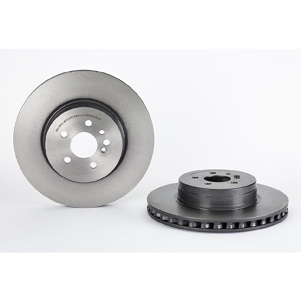 Brembo Premium UV Coated Brake Rotors 09.8655.11 Rotor, Brembo, Vented, Solid Surface, 10.87 in. Diameter, Iron, UV-Coated, Mini Cooper, Each