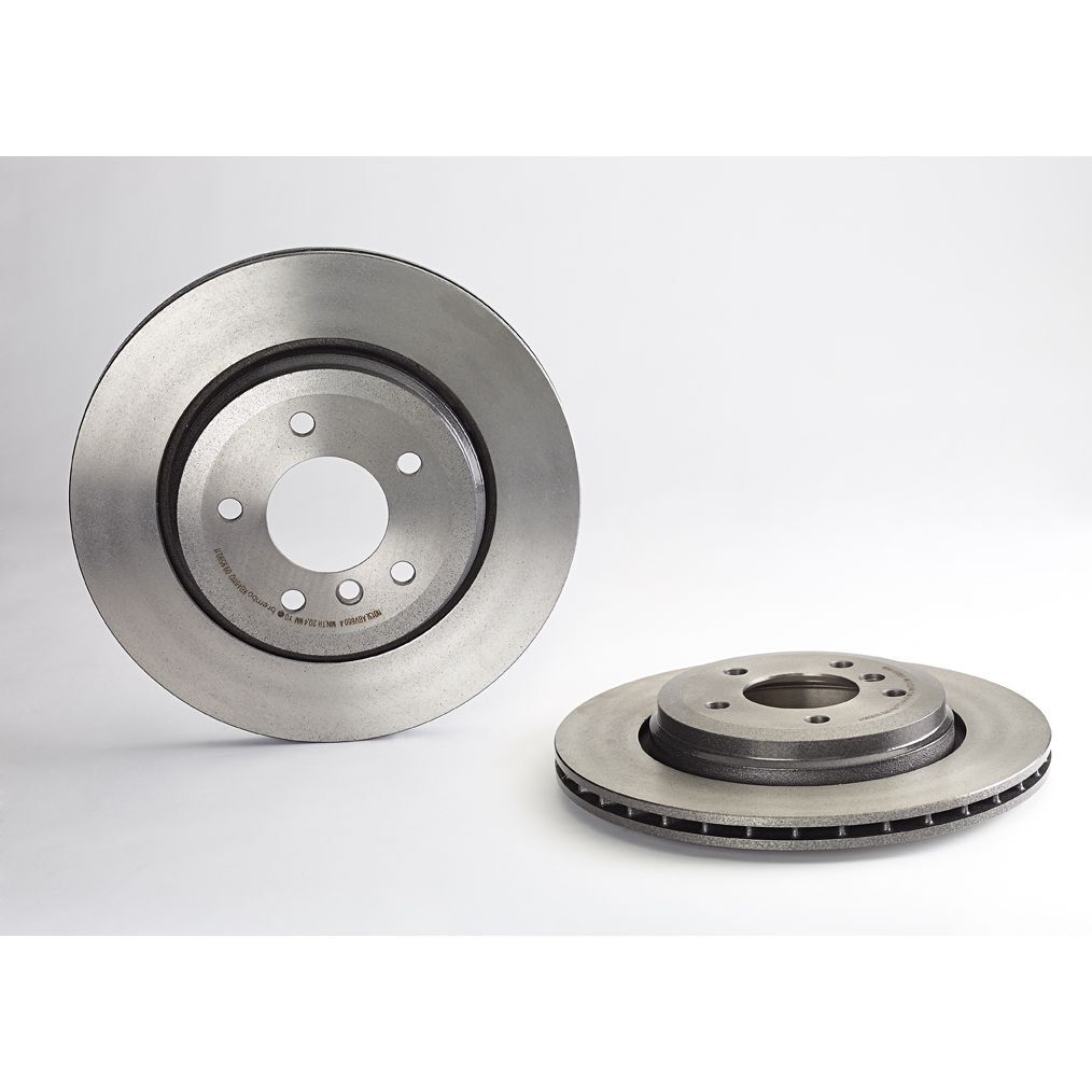 Brembo Premium UV Coated Brake Rotors 09.9590.11 Rotor, Brembo, Vented, Solid Surface, 12.6 in. Diameter, Iron, UV-Coated, BMW, Each