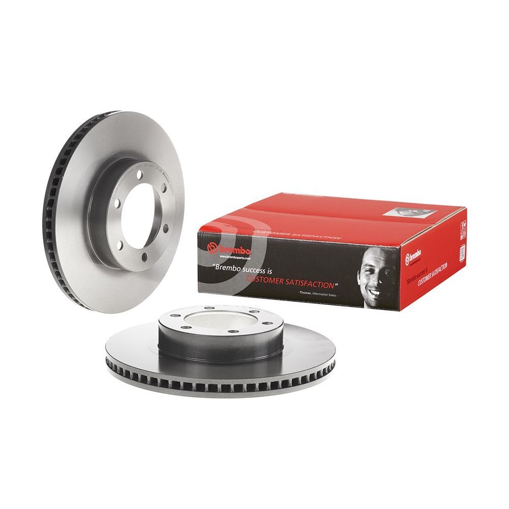 Brembo Premium UV Coated Brake Rotors 09.A204.11 Rotor, Brembo, Vented, Solid Surface, 13.31 in. Diameter, Iron, UV-Coated, Lexus, Each