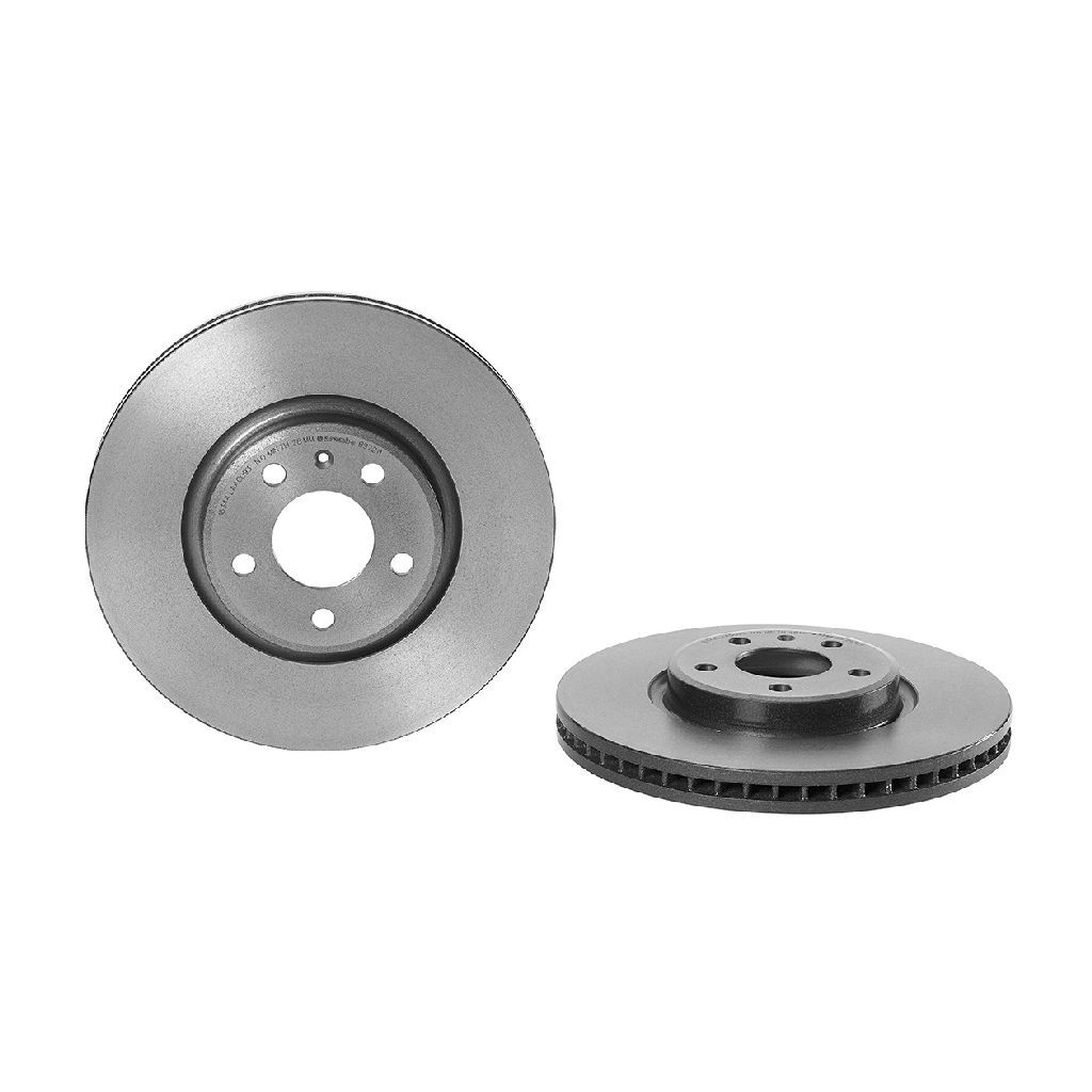 Brembo Premium UV Coated Brake Rotors 09.B972.11 Rotor, Brembo, Vented, Solid Surface, 12.6 in. Diameter, Iron, UV-Coated, Audi, Each
