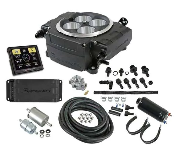 Fuel Injection - Sniper 2 EFI - Throttle Body - Square Bore - Aluminum - Black Power Coat - Kit thumbnail 2