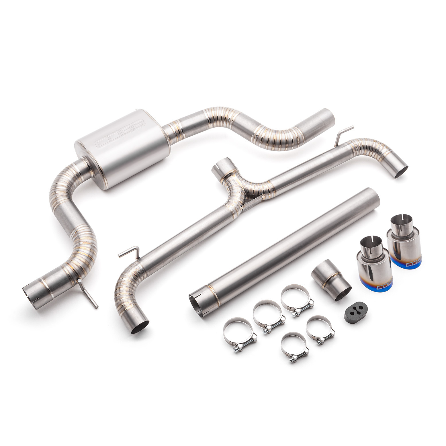 Cobb 2022 Volkswagen GTI (MK8) Titanium Cat-Back Exhaust System thumbnail 2