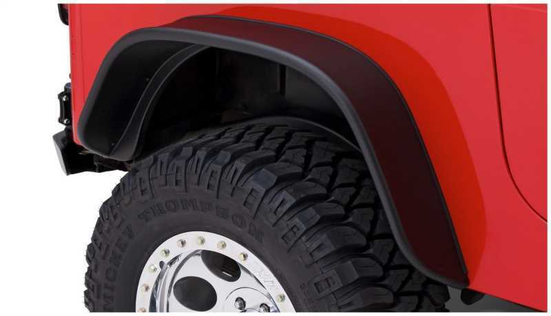 Bushwacker 87-95 Jeep Wrangler Flat Style Flares 2pc Excludes Renegade - Black thumbnail 7