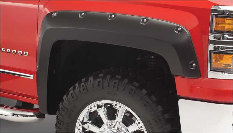 Bushwacker Pocket-Style Fender Flares 171901-02 Flares, Pocket Style, Front and Rear, Dura-Flex Thermoplastic, Black, Volkswagen, Set of 4 thumbnail 3