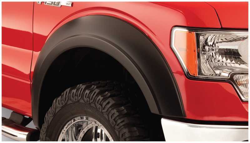 Bushwacker Extend-A-Fender Flares 20015-01 Fender Flares, Extend-A-Fender, Front, Black, Dura-Flex Thermoplastic, Ford, Pair thumbnail 2