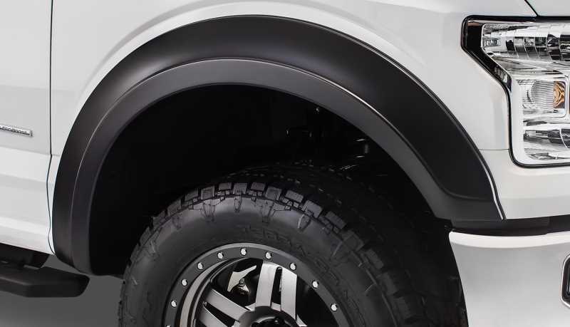 Bushwacker Extend-A-Fender Flares for 2015-2017 F-150 - 20093-02 Fender Flares, Extend-A-Fender, Front, Black, Dura-Flex Thermoplastic, Ford, Pair thumbnail 2