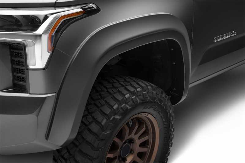 Bushwacker Extend-A-Fender Flares for 2022-2026 TUNDRA - 30055-02 Fender Flares, Extend-A-Fender, Front, Black, Dura-Flex Thermoplastic, Toyota, Pair thumbnail 3