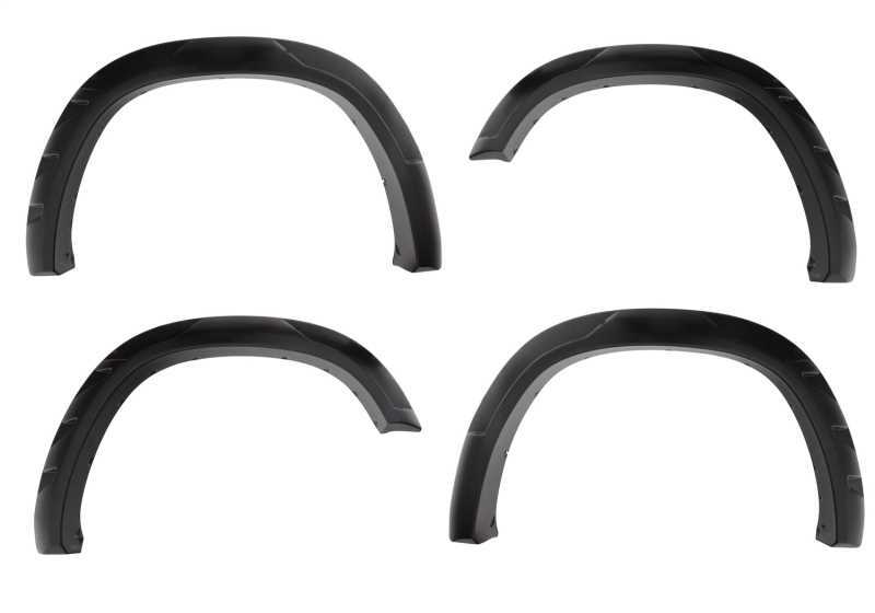 Bushwacker DRT-Style Fender Flares 30923-02 Flare, DRT Style, Front and Rear, 3.2 in. Width, Black, Thermoplastic, Toyota, Set of 4