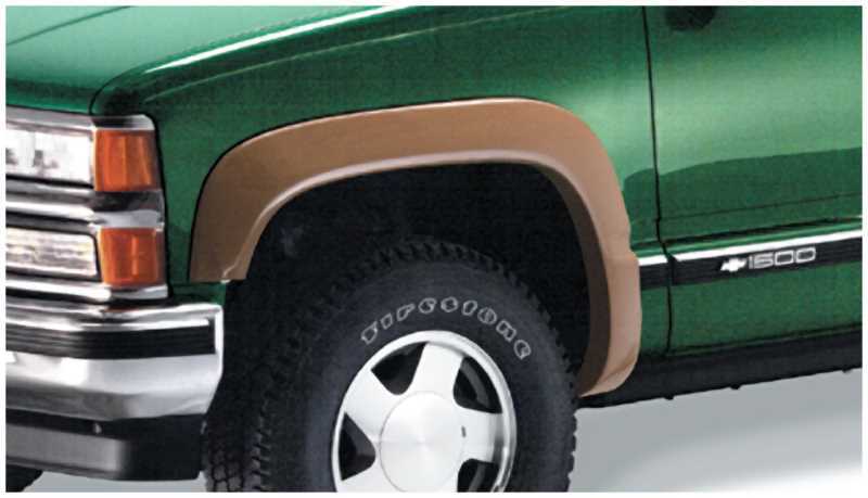 Bushwacker Extend-A-Fender Flares 40013-01 Fender Flares, Extend-A-Fender, Front, Black, Dura-Flex Thermoplastic, Chevy, GMC, Pair thumbnail 5
