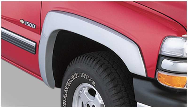 Bushwacker OE-Style Fender Flares 40033-02 Flares, OE Style, Front, Black, Dura-Flex Thermoplastic, Chevy, GMC, Pair thumbnail 2